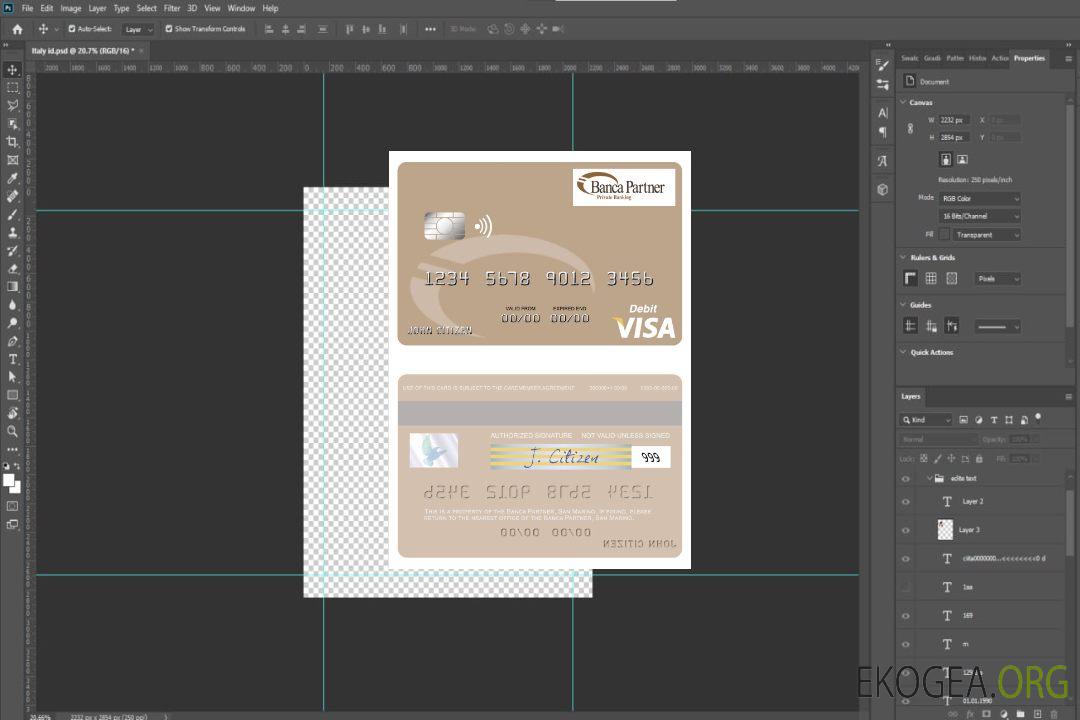 Carte de débit Visa San Marino Banca Partner template Carte de débit Visa San Marino Banca Partner template